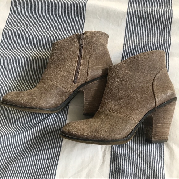 Jessica Simpson Shoes - Jessica Simpson Worn Leather Look Booties
